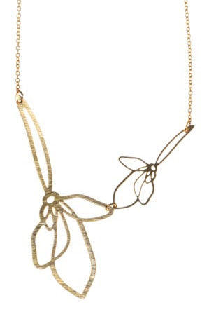 PENDULUM - lang halskæde/long necklace - dahlia 